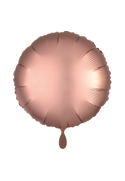 Folienballon 45cm Rund Satin Rosegold